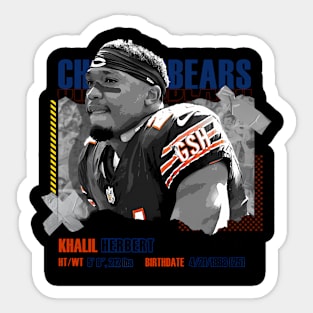 Khalil Herbert Football Tapestry 1 Sticker